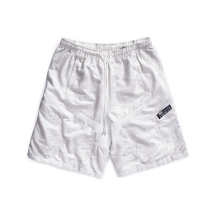 FREE WORLD ORDER Лето Futurism MULTI Панель Glossy Шорты Блестящий Split Шорты Unisex