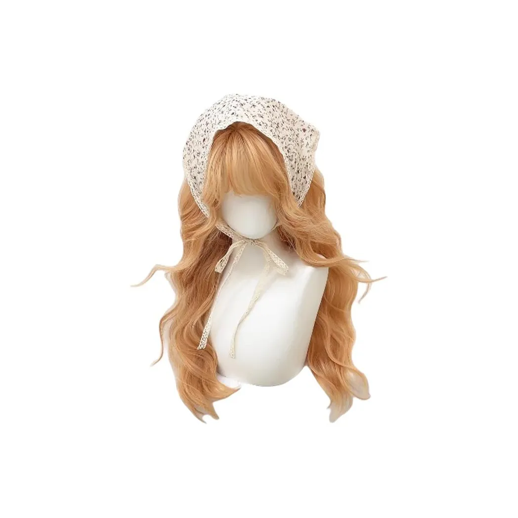 Gentle Welcome Перука Женская Элегантность Длинная Кудрявая Оранжево-Розовая Милый Стиль Полный Комплект