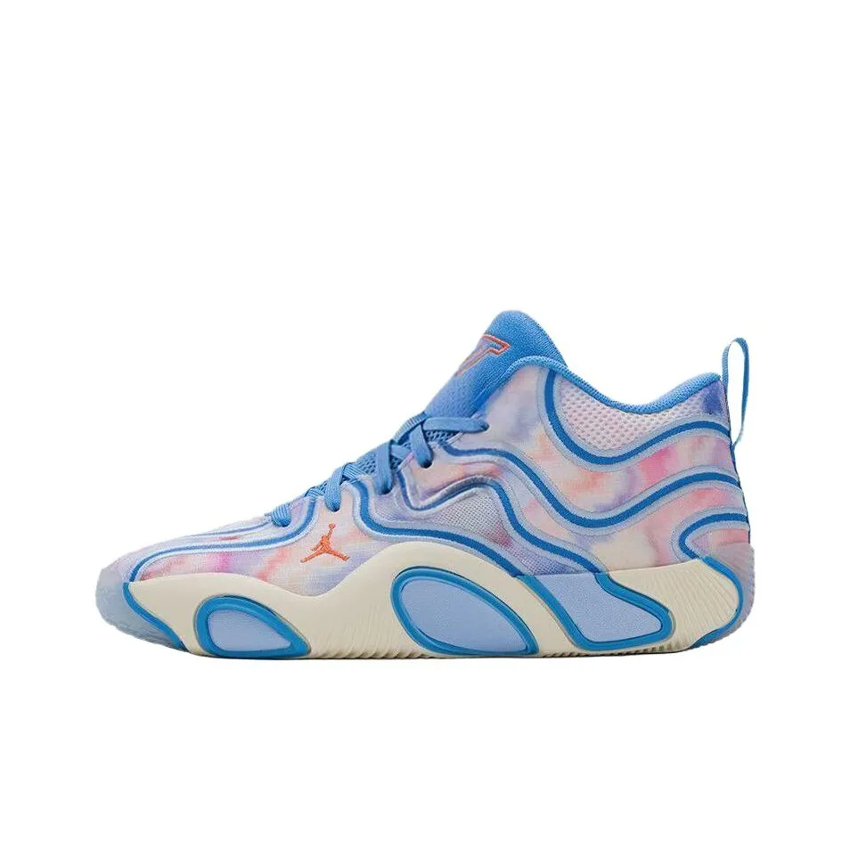 Джордан Tatum 3 Дышащие Низкие Баскетбольные Кроссовки Мужские Синие