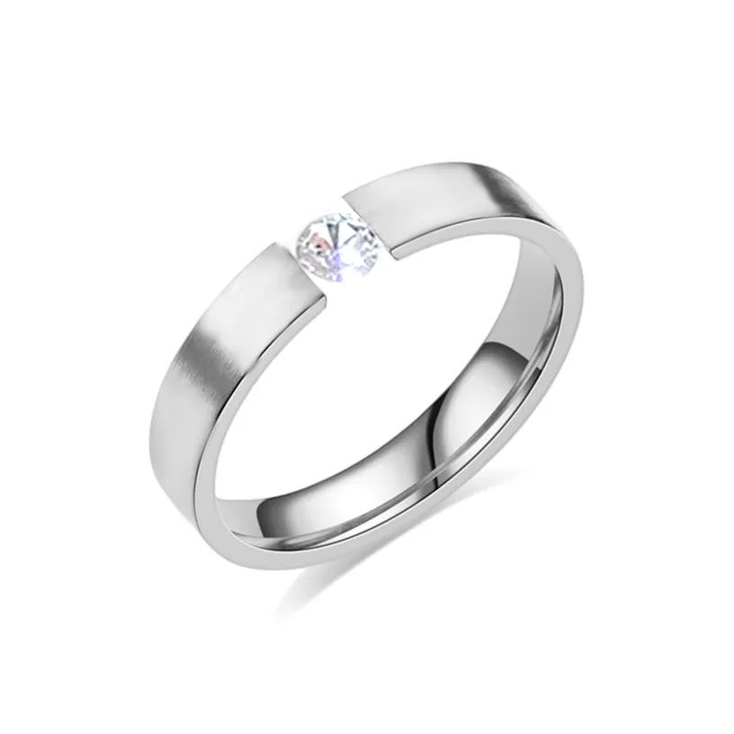 SHEEHHYY Кольца из титановой стали циркония унисекс