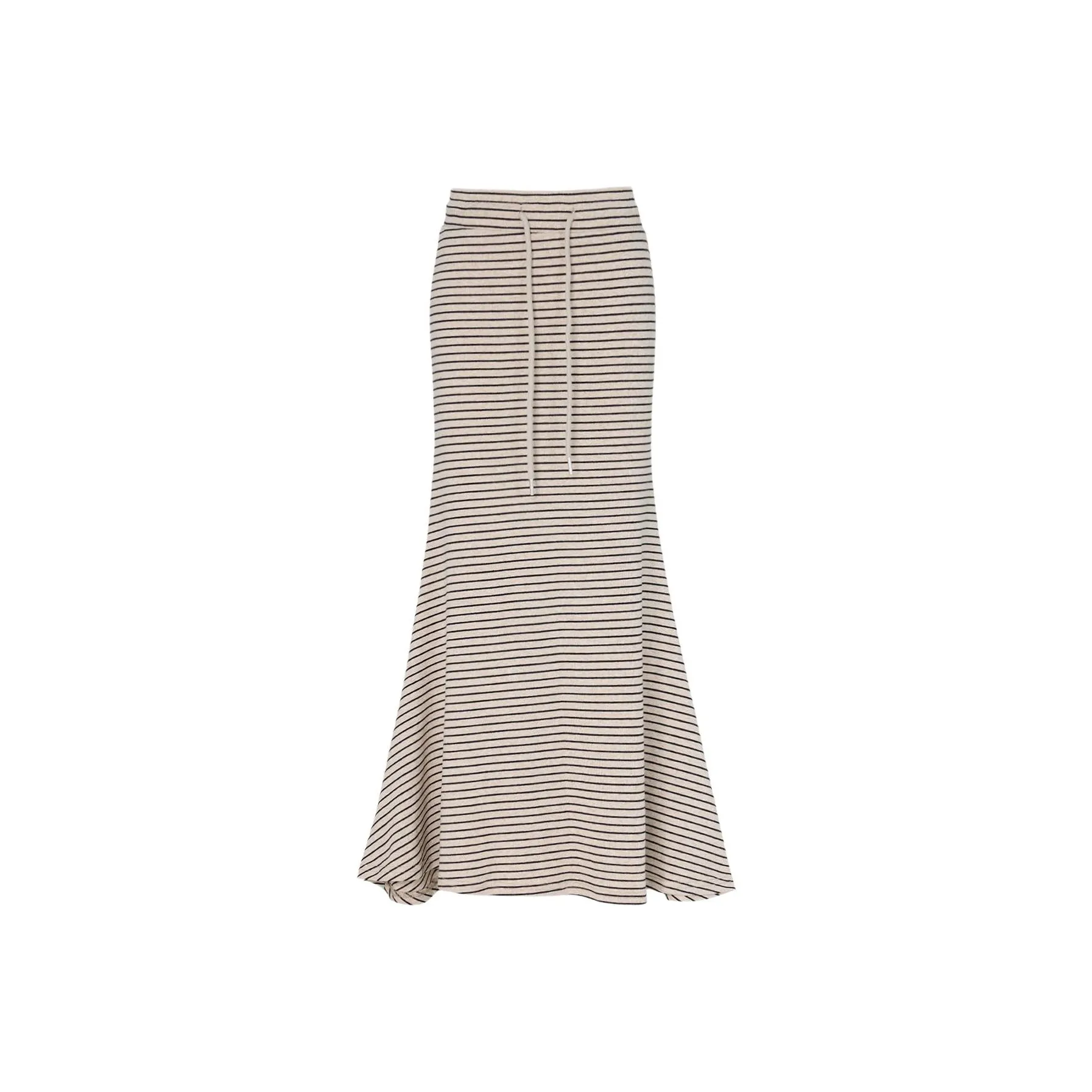 YINLEI Бежево-абрикосовые женские вязаные длинные юбки