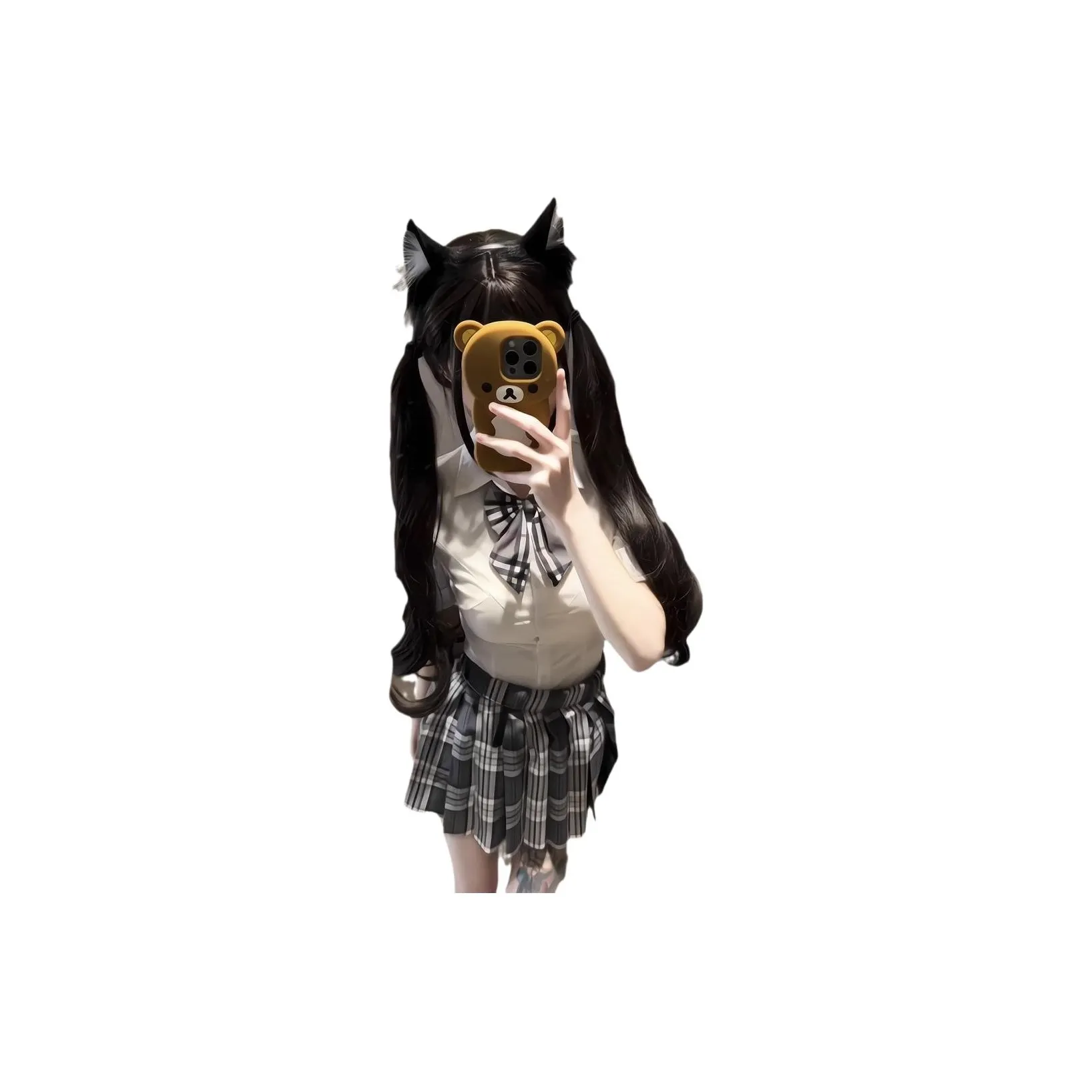 Gentle Welcome Перука Женская Длинная Лолита 75 см Кудрявые Удлиненные Полная Голова Перука Высокая Температура Пряжа Длинные Кудрявые Волосы