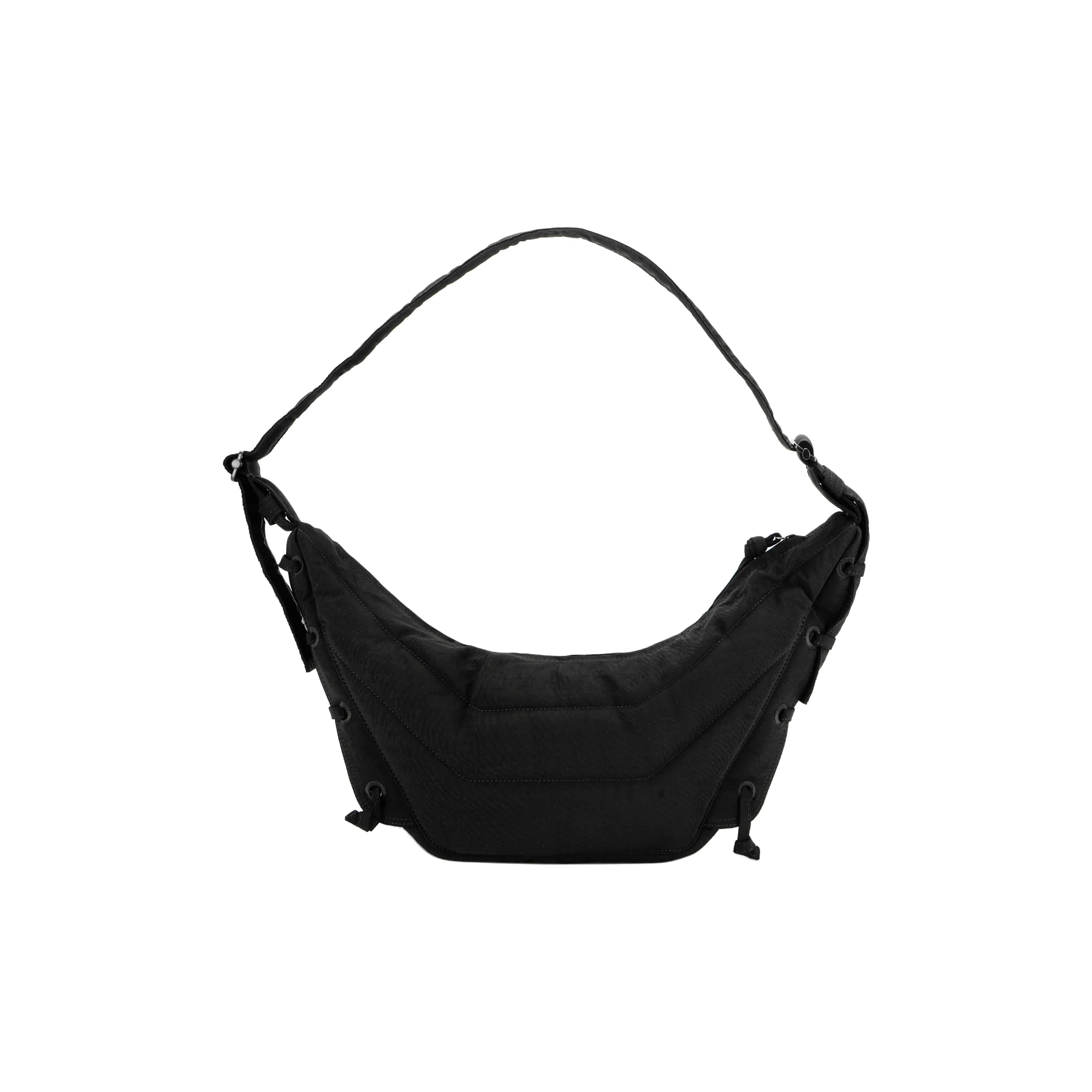 Lemaire Polyamide Croissant Bag, Handbag, Shoulder Bag, Crossbody Bag Trumpets Unisex Chocolate