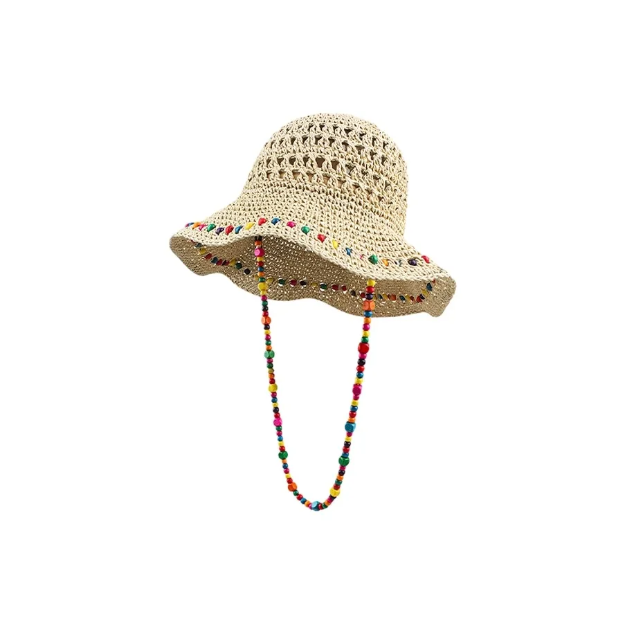 FREE RABBITⅡ Летняя Универсальная Шляпа из Плетеной Ткани Складная с Широким Поля для Защиты от Солнца