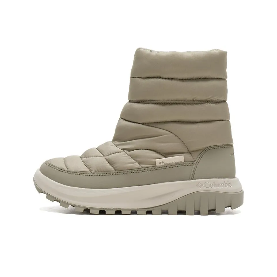 Columbia совместный бренд Sportswear устойчивый к истиранию Высокие сноубутсы Женские Коричневый