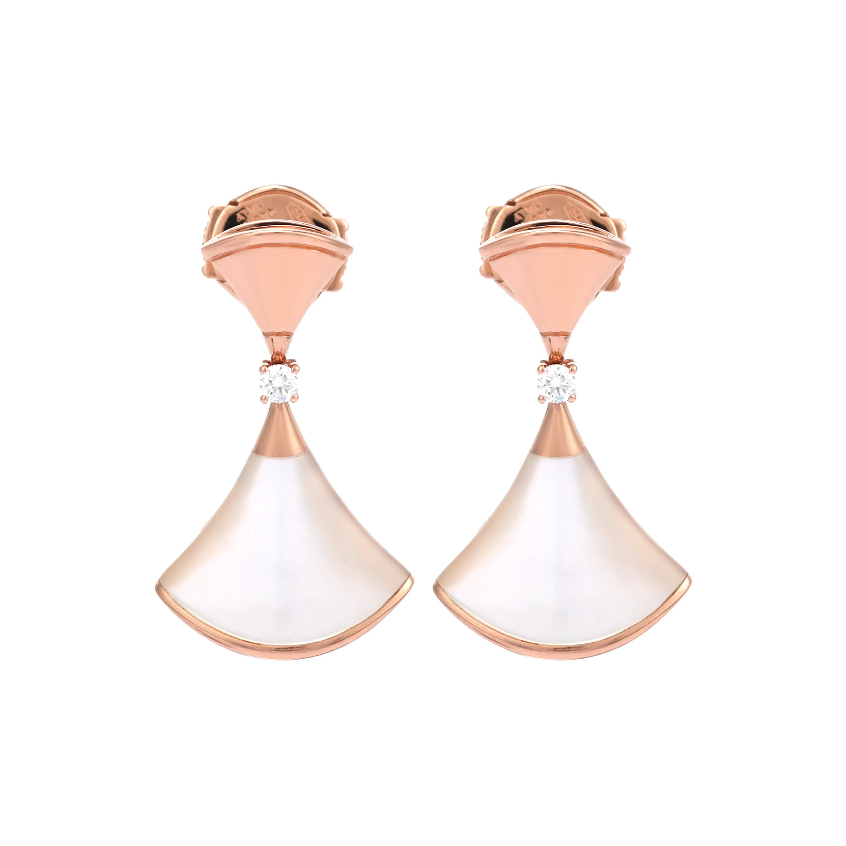 BVLGARI Divas' Dream Series 18K Rose Gold Earrings Women's