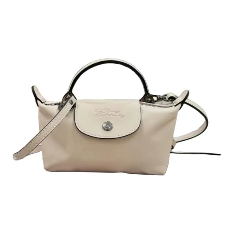 LONGCHAMP Le Pliage Xtra Коровья кожа Сумка Мини Женская Бежевая