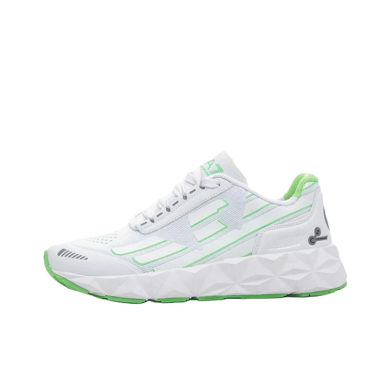 EMPORIO ARMANI EA7 Low Top Casual Athletic Shoes Unisex White