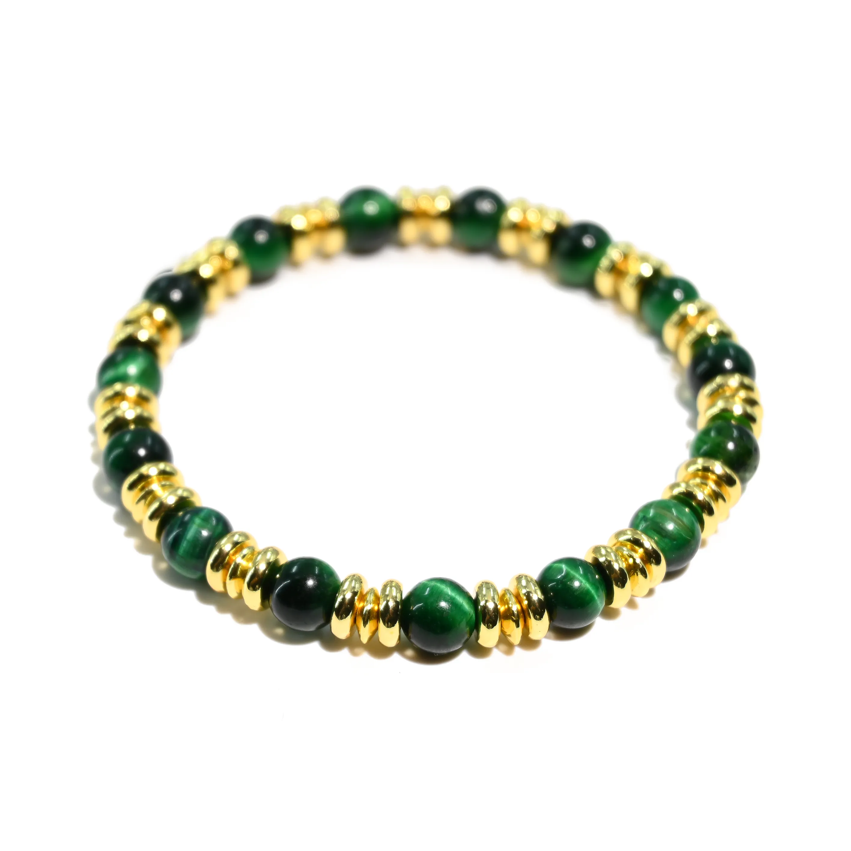 DRAGON Li Зеленый Камень Тигровый глаз Браслеты Унисекс