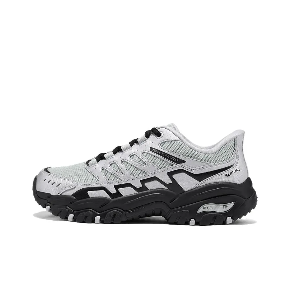 Skechers Hiking Shoes Men's Gray Black Skechers Походная обувь Мужская Серый Черный