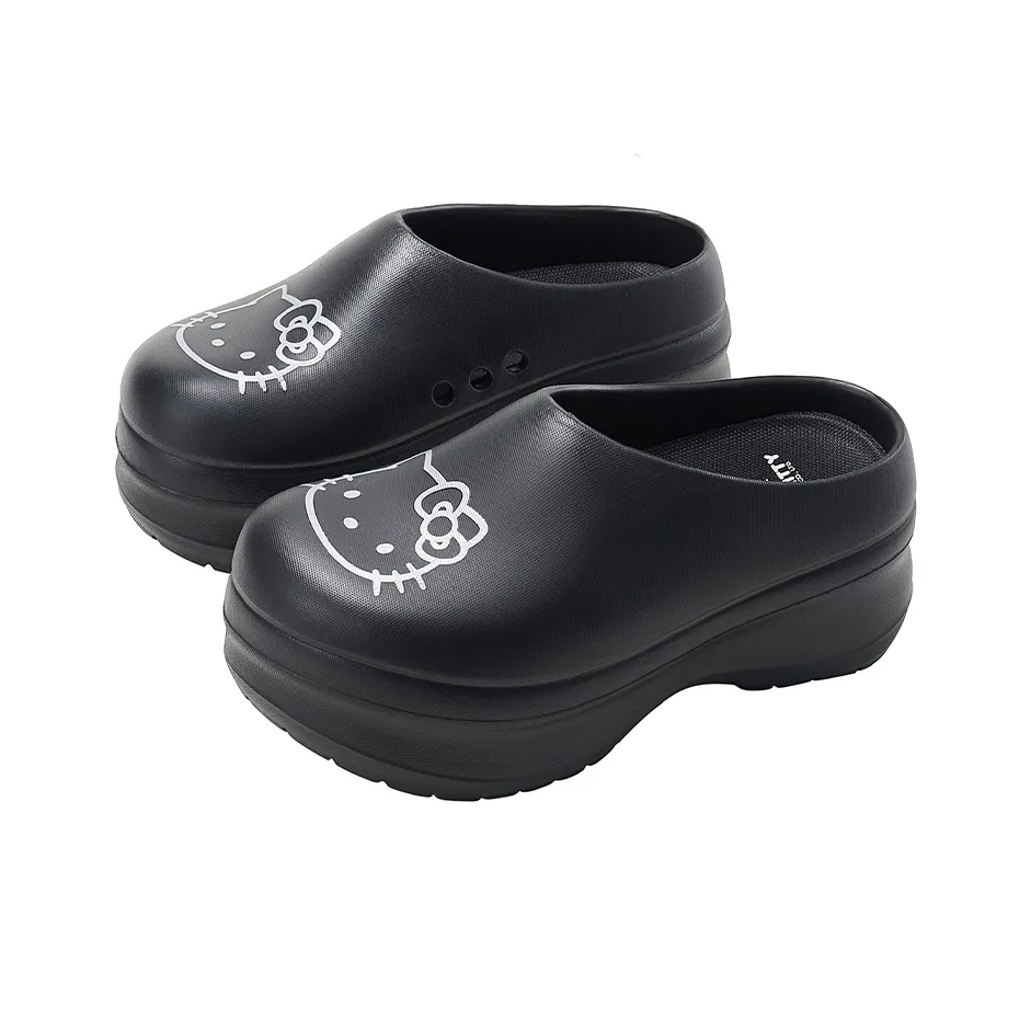 Hello Kitty x Sanrio Домашние тапочки Женские Черные