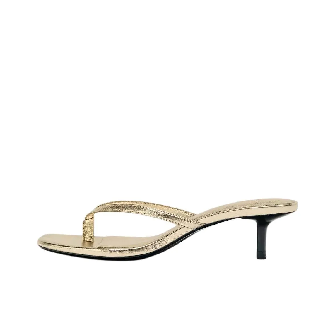 ZARA Устойчивые к истиранию Шлепанцы Женские Золотые