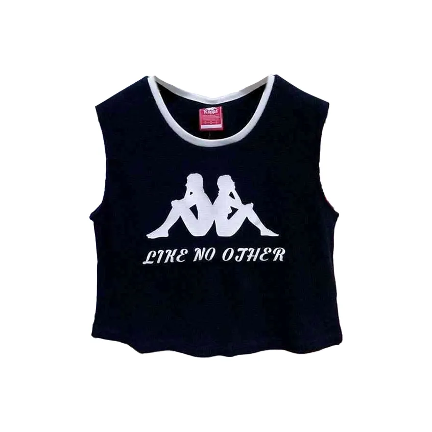 KAPPA Черные Женские Спортивные Майки Без Рукавов