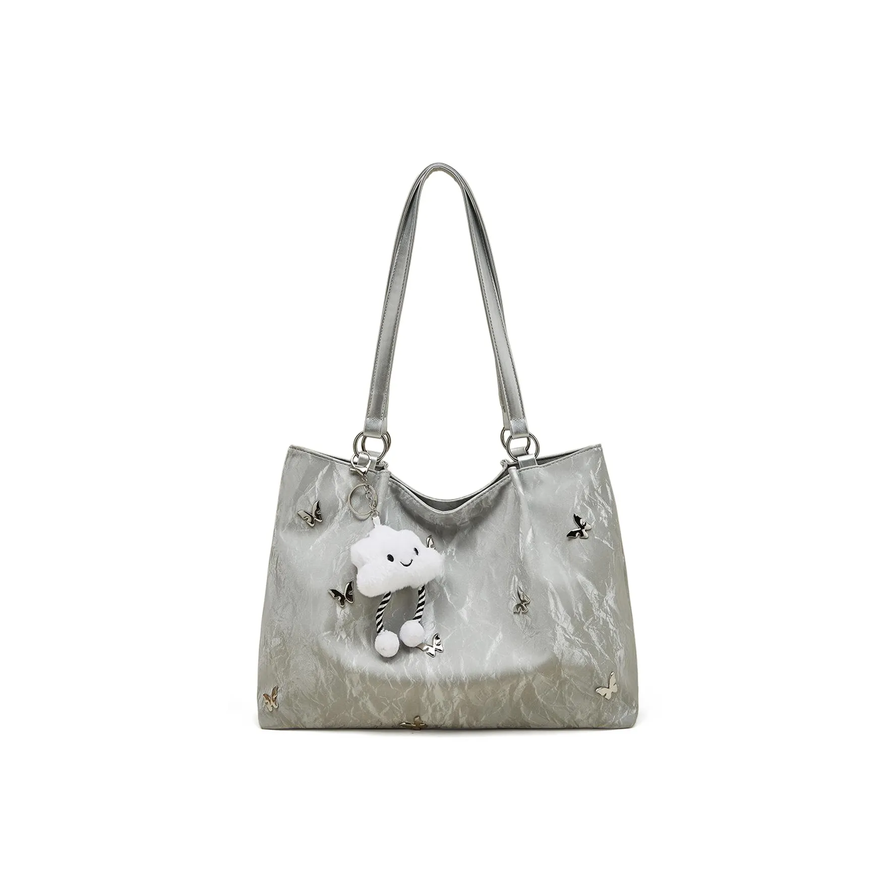 FOXER Сумка из синтетической кожи сумка для покупок сумка через плечо женская серебряная белая черная