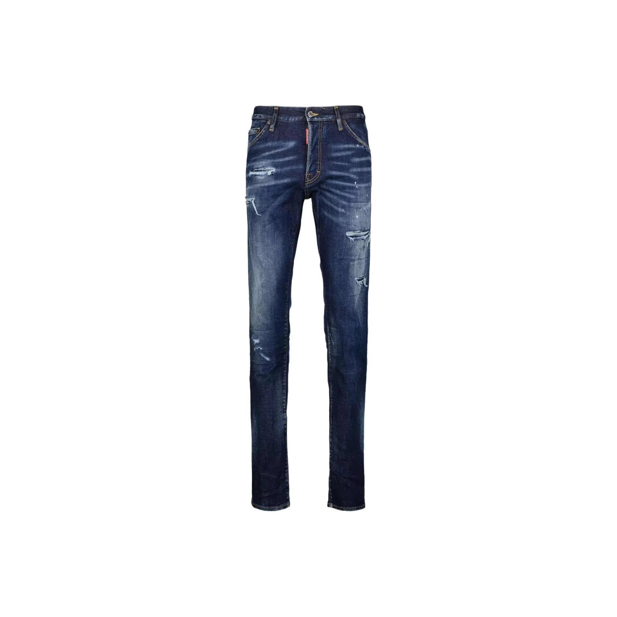 DSQUARED 2 Stonewashed Slim Distressed Jeans