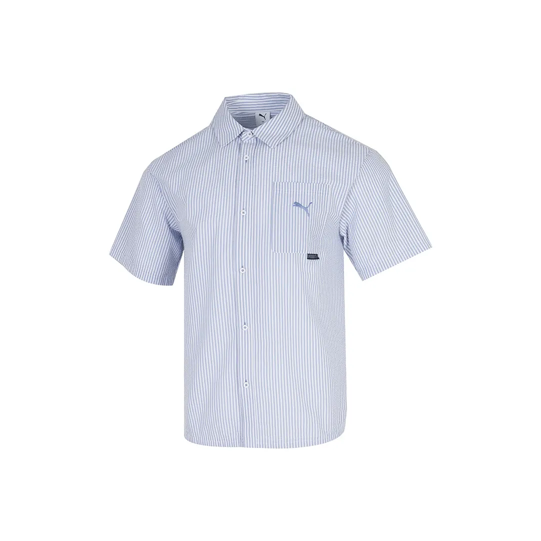 PUMA Blue Men's Shirts PUMA Синий Мужские Рубашки