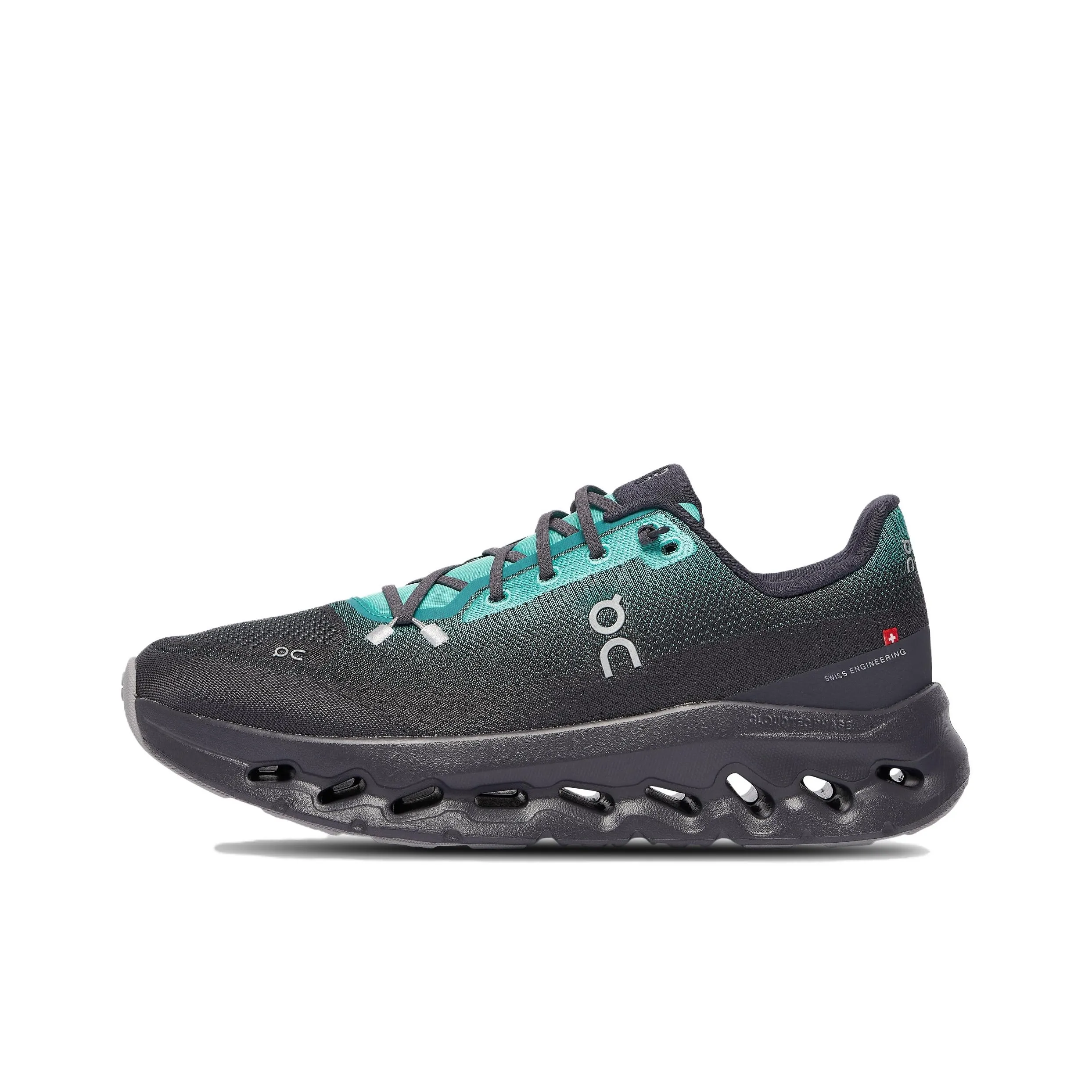 On CLOUDTILT Износостойкие Низкие Беговые Кроссовки Мужские Черные Зеленые