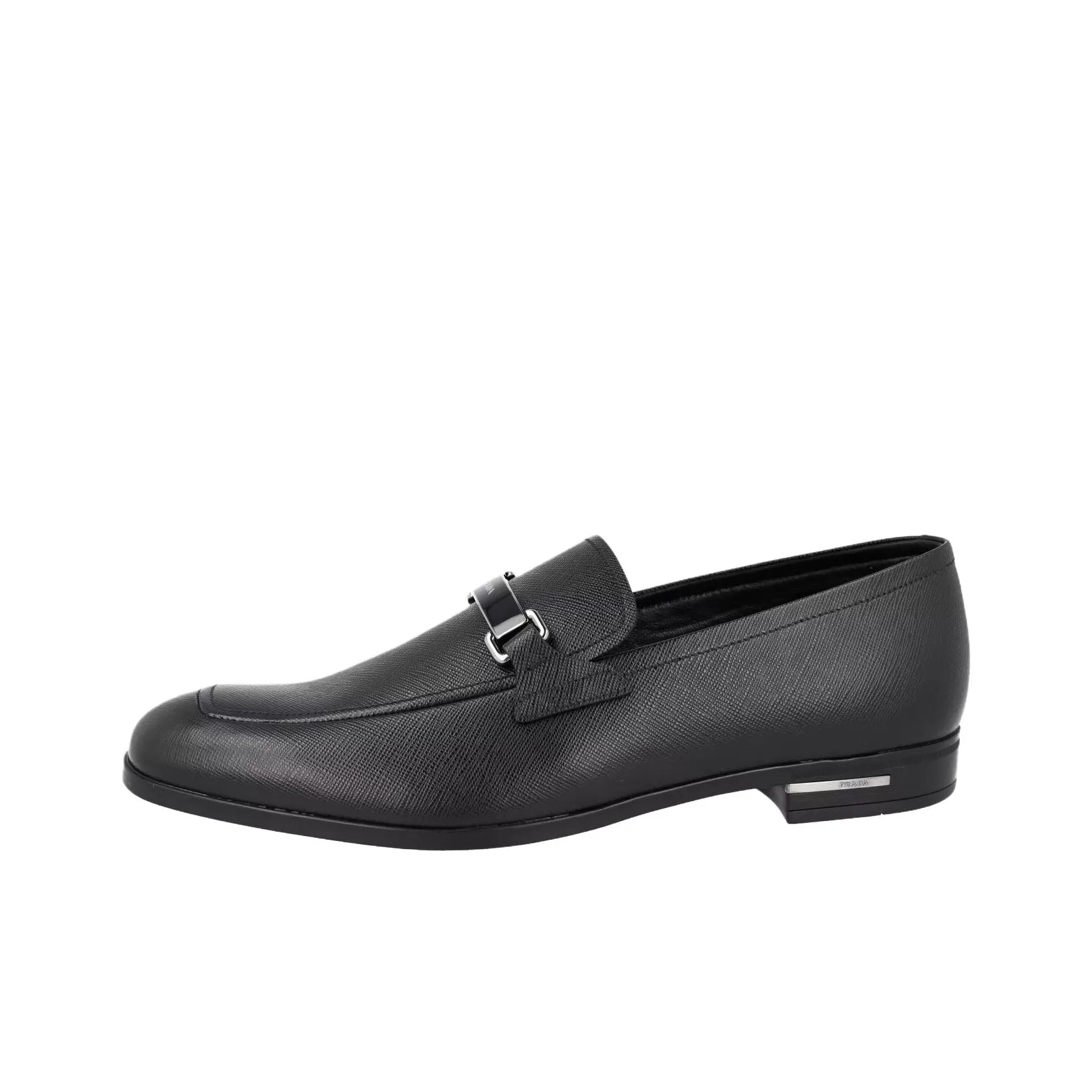 PRADA Casual Leather Shoes Men's Black