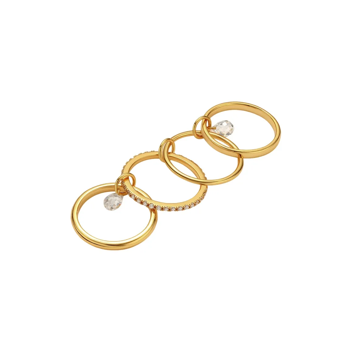 BOONEE ALUS Синтетический кубический цирконий оксид кольца женские