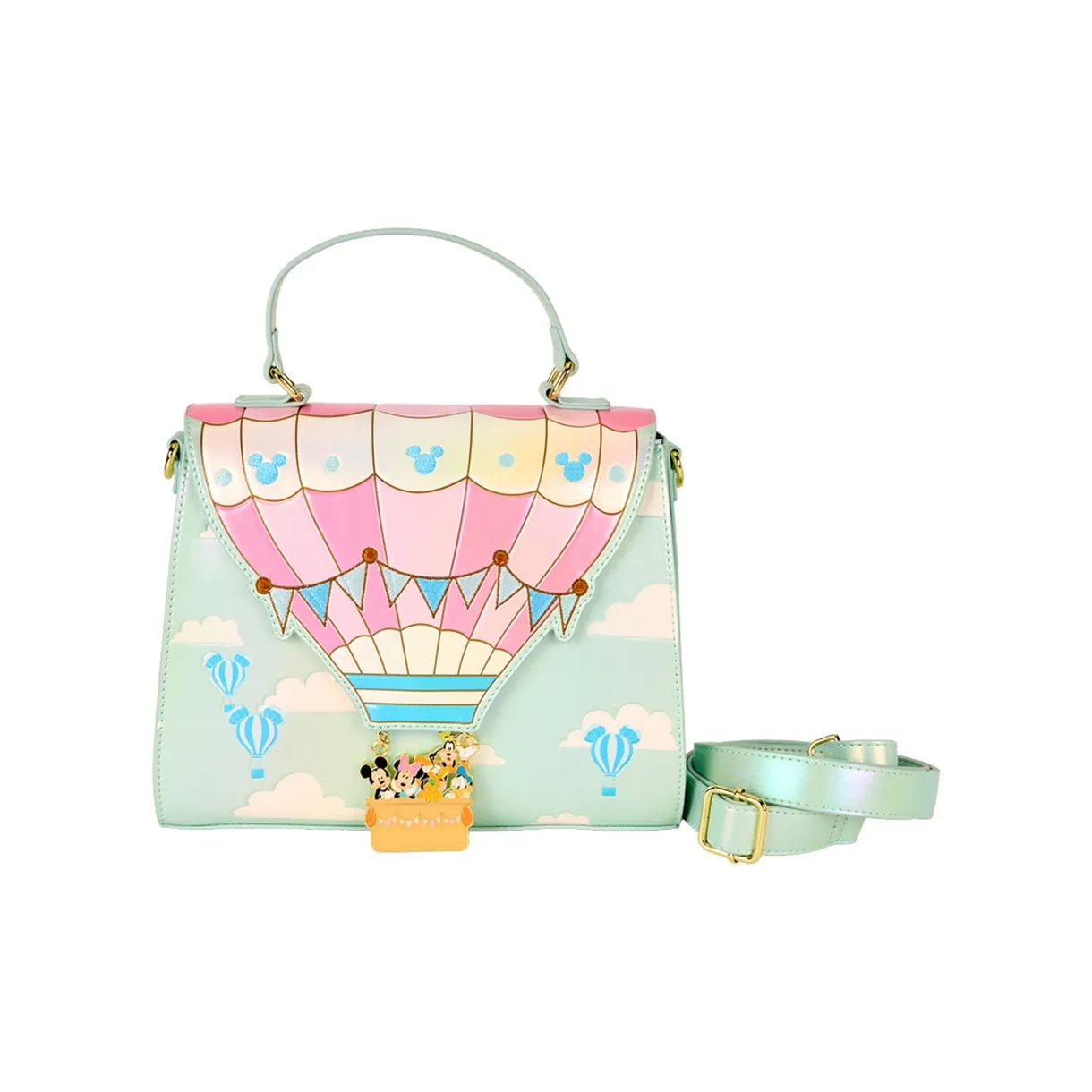 Loungefly Сумка из искусственной кожи женская светло-зеленая