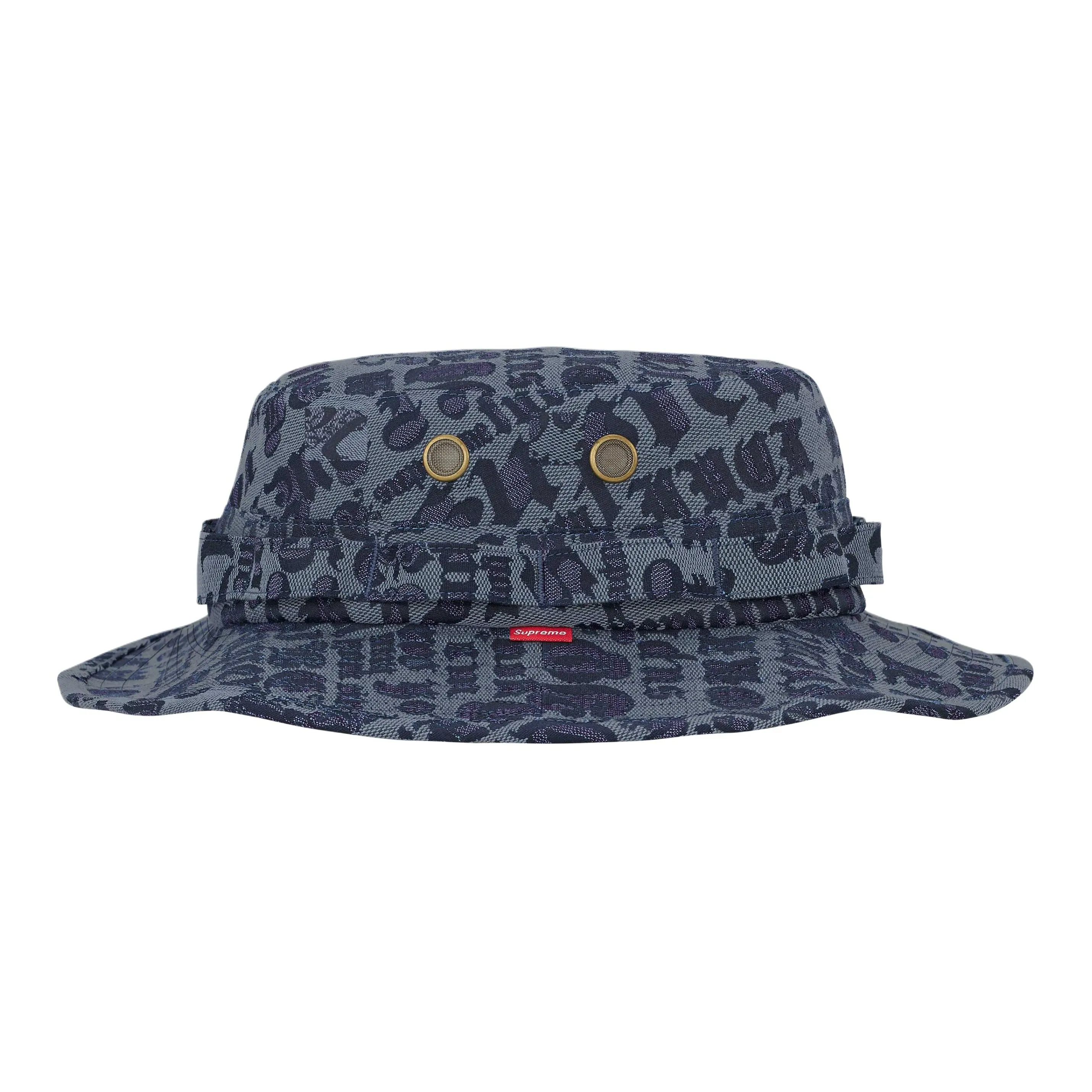 Supreme Полиэстер Смесь Панамы Унисекс Розовый Красный Коричневый Синий Черный