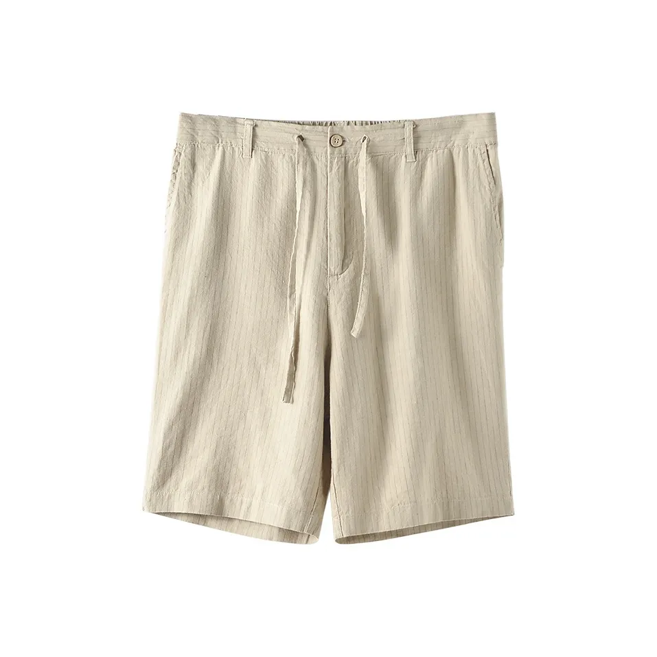 MH Khaki Stripes Men's Casual Shorts