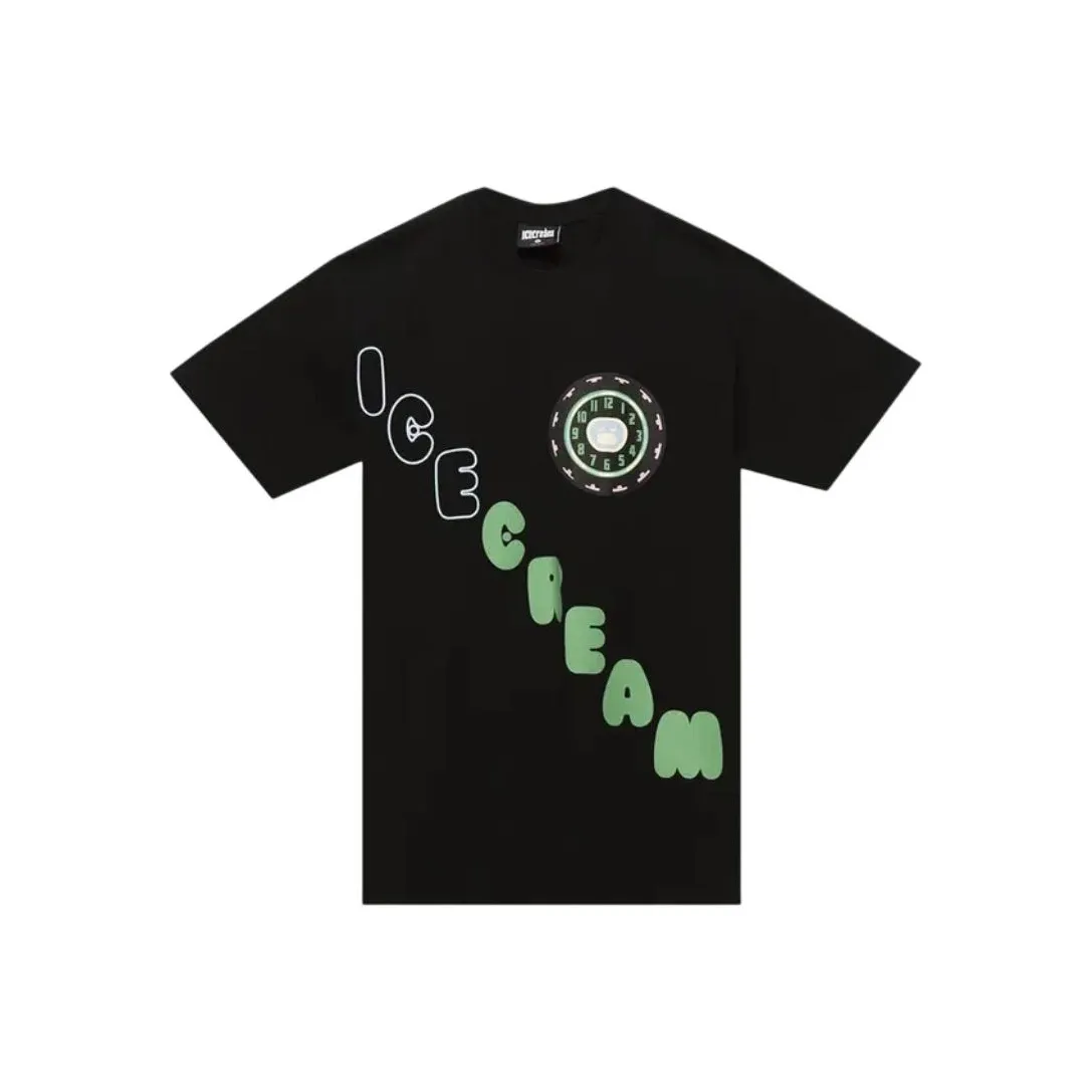 Мороженое Черный Унисекс Футболка