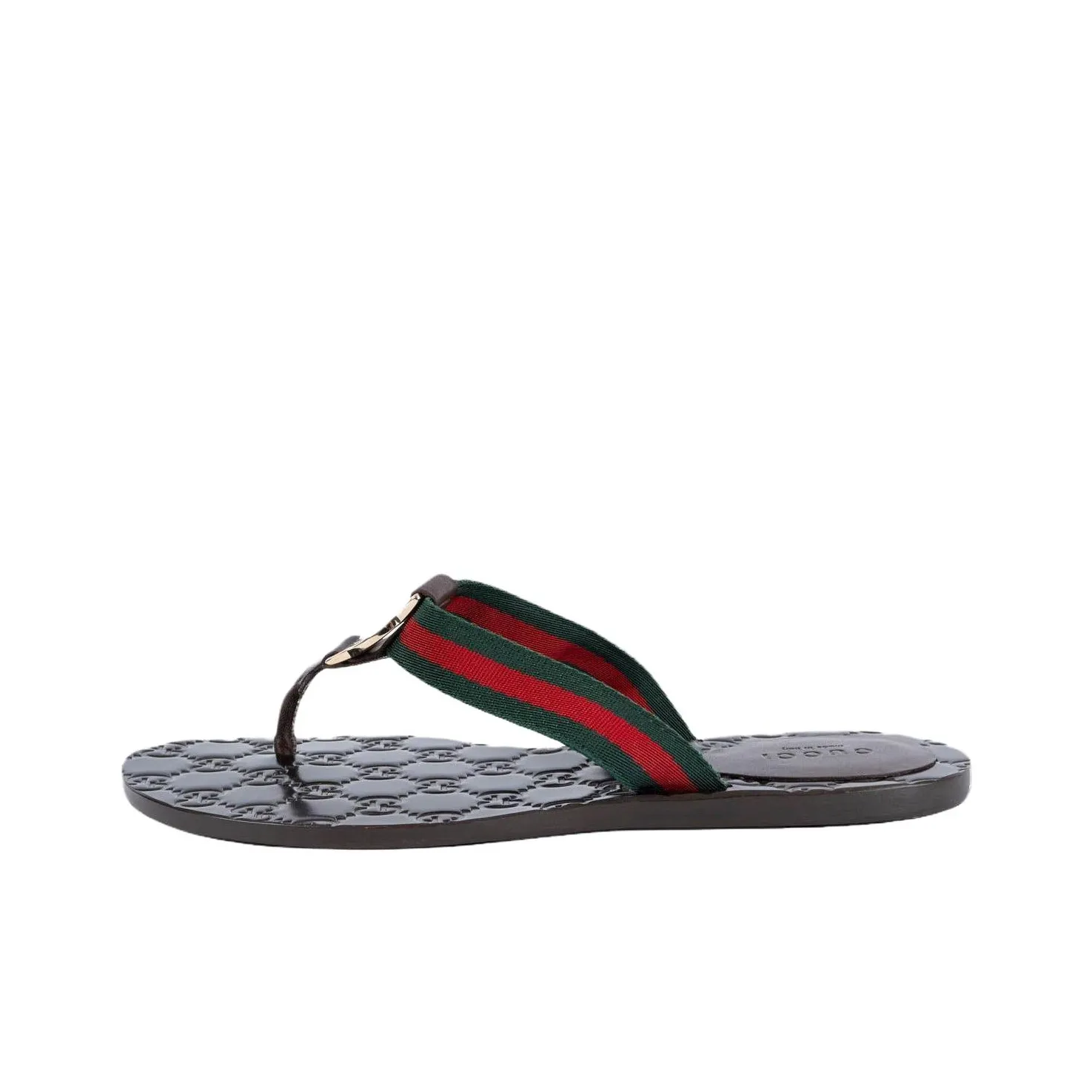 GUCCI Women's Gg Web Sandal 'Black Green Red' Women's