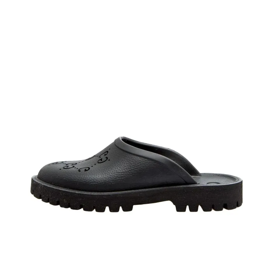 GUCCI Slip On Sandal 'Cut Out Monogram Black'