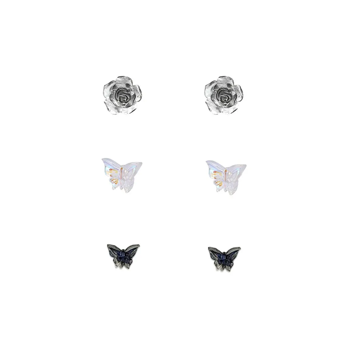 Серьги-гвоздики LINGJIE из акрила унисекс