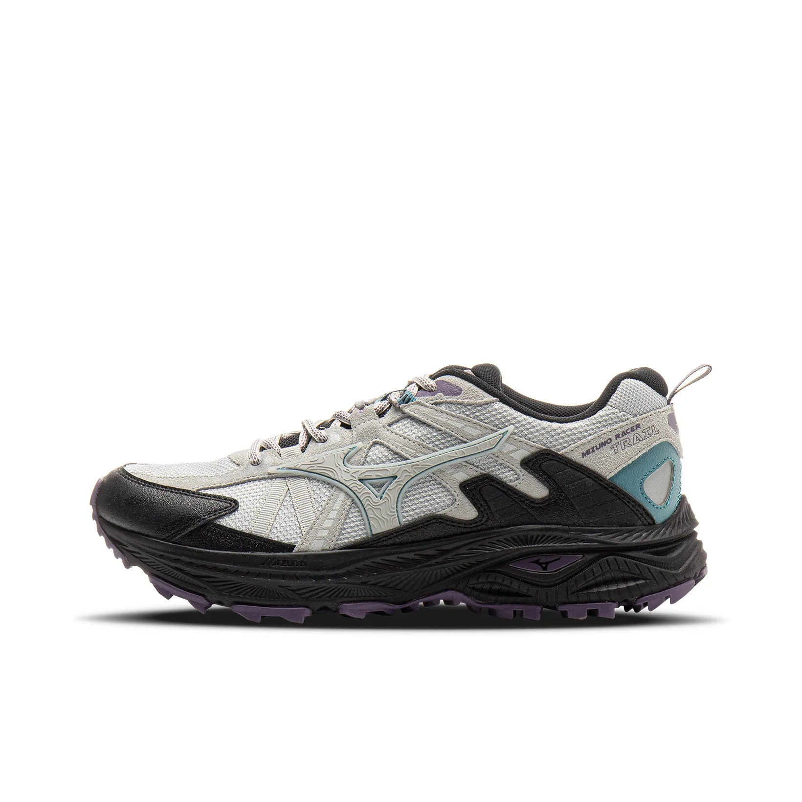 Mizuno Racer Trail Low Топ Беговые кроссовки Унисекс Арктический серый