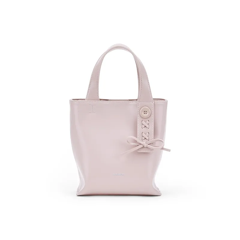 MCMIKO Сумка через плечо из коровьей кожи женская цвет вишневый цветок розовый