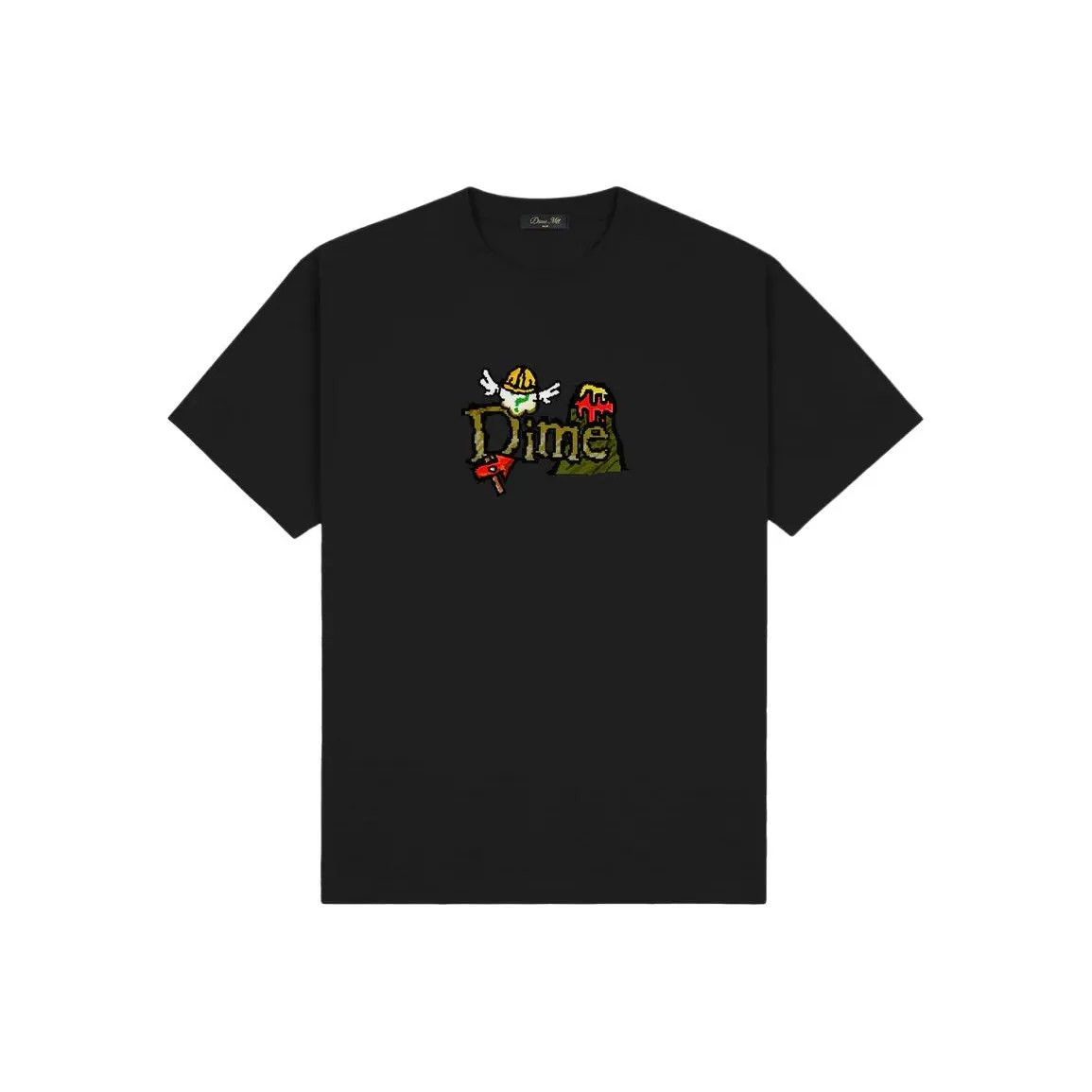 Dime Черная Унисекс Футболка
