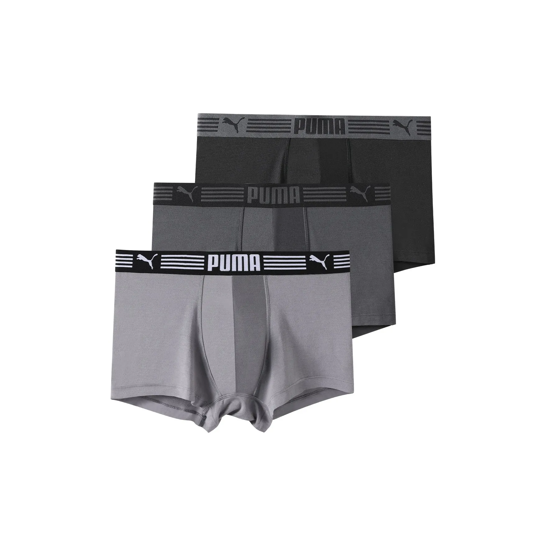 PUMA Boxer Shorts Men's Black/Dark Gray/Light Gray
