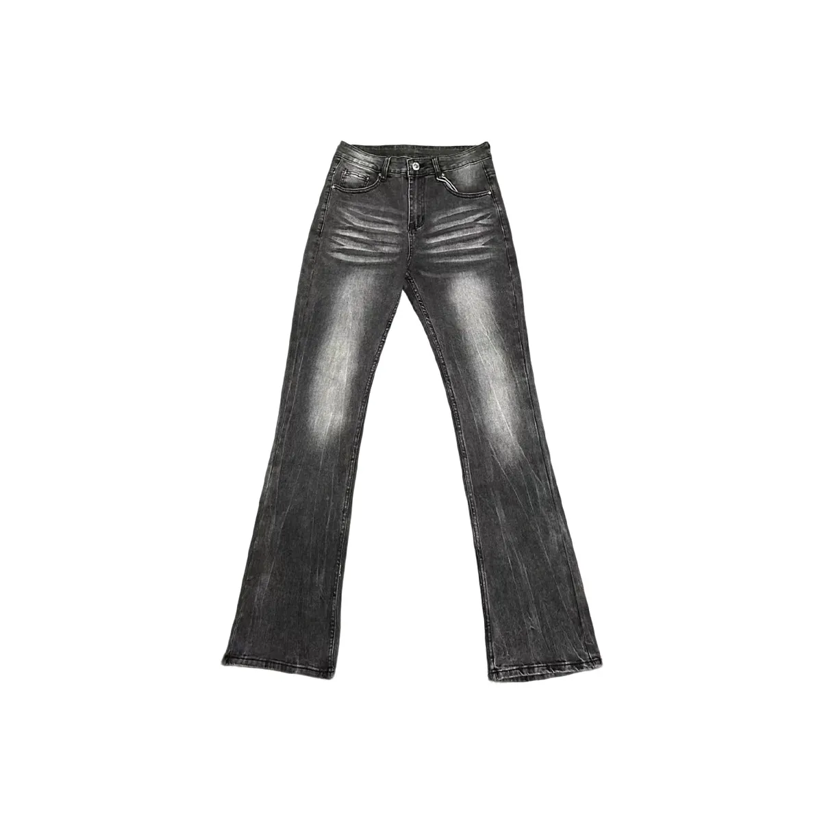 TUCANO Молния Узор Черный Деним [517 Тонкий и Узкий Буткат] Унисекс Джинсы