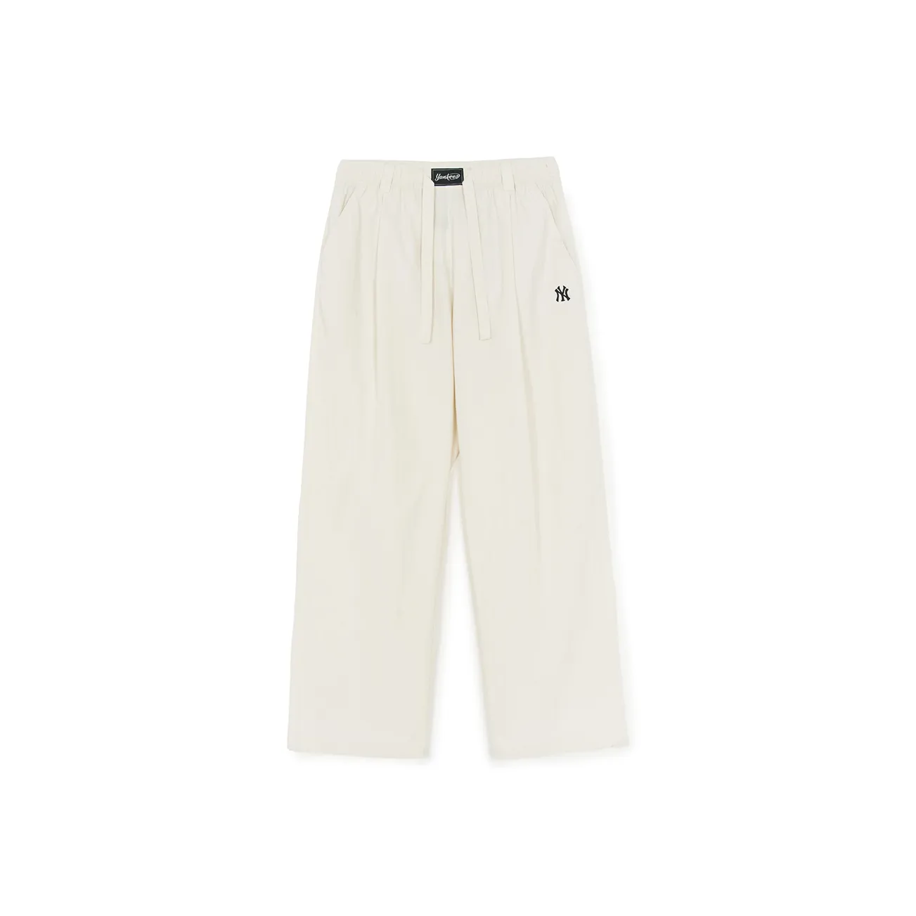 Mlb Base Logo New York Yankees Basic Collection SS25 Повседневные брюки Унисекс Фотиния Серый Айвори