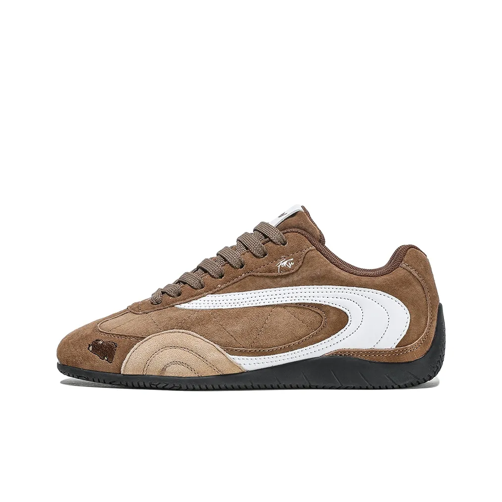 FERW Покрытие Устойчивое к истиранию Низкий Топ Casual Унисекс Мокко Коричневый