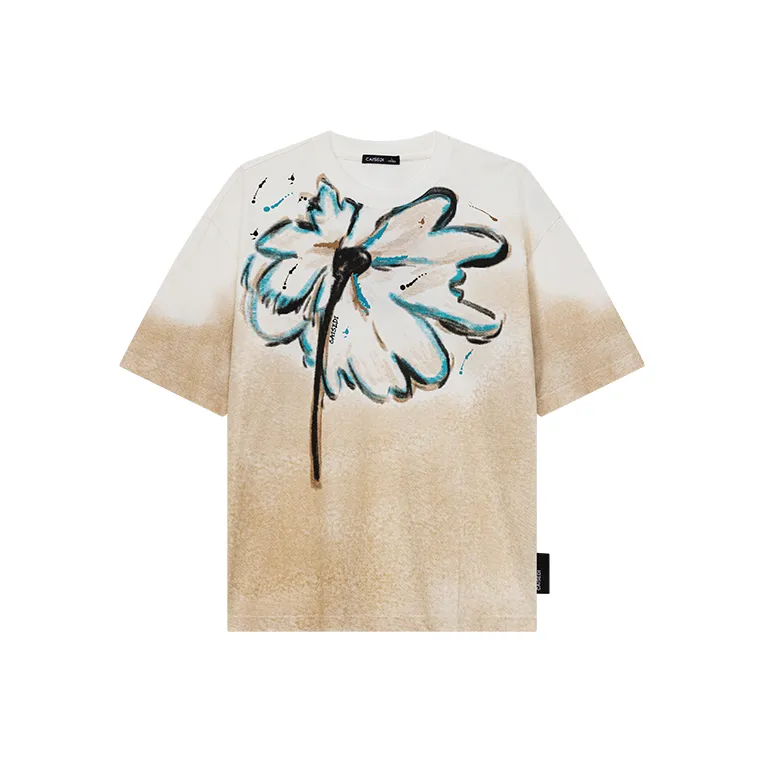 CAISEDI Белая Мужская T-Рубашка