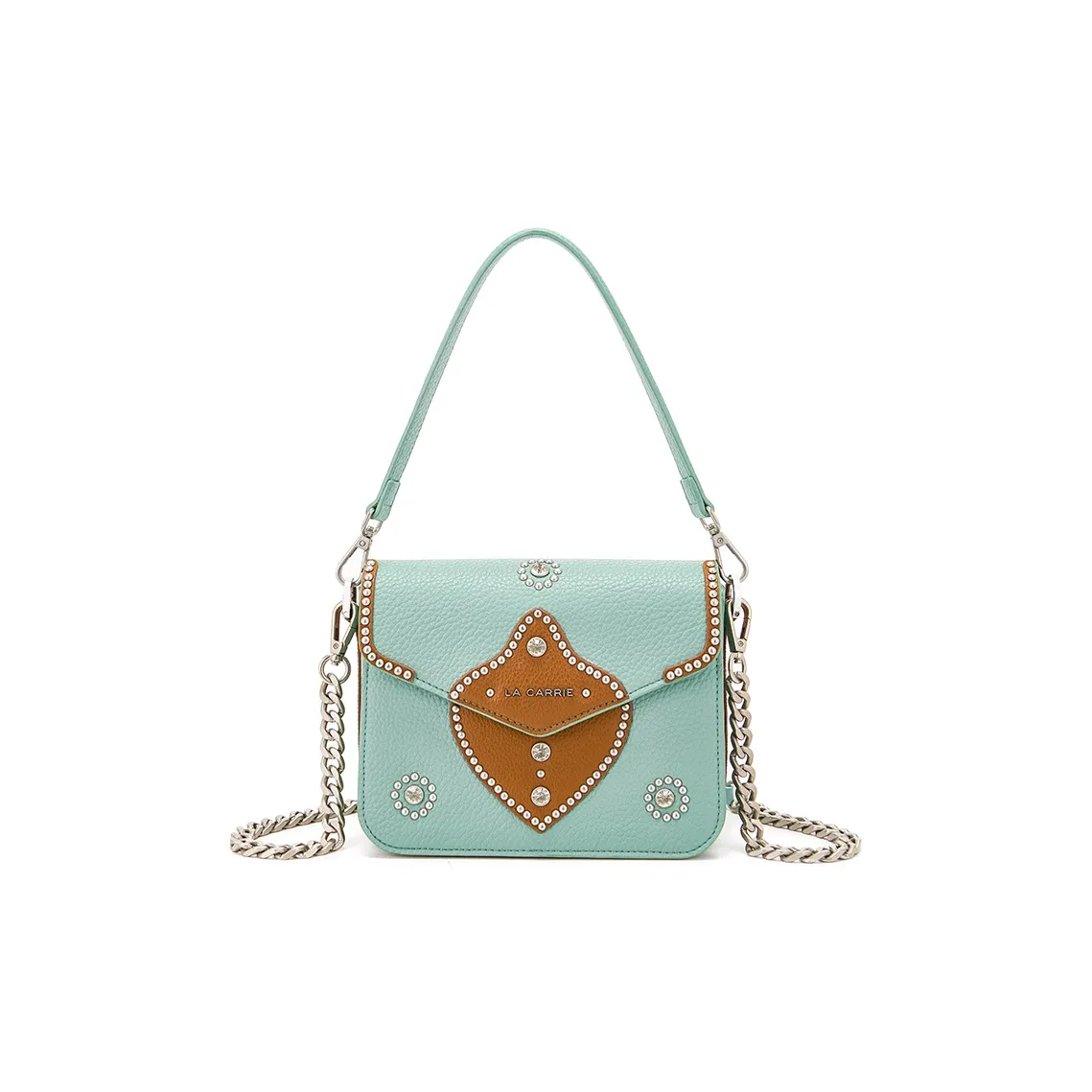 La Carrie Сумка через плечо из коровьей кожи сумка обычная женская светло-синяя