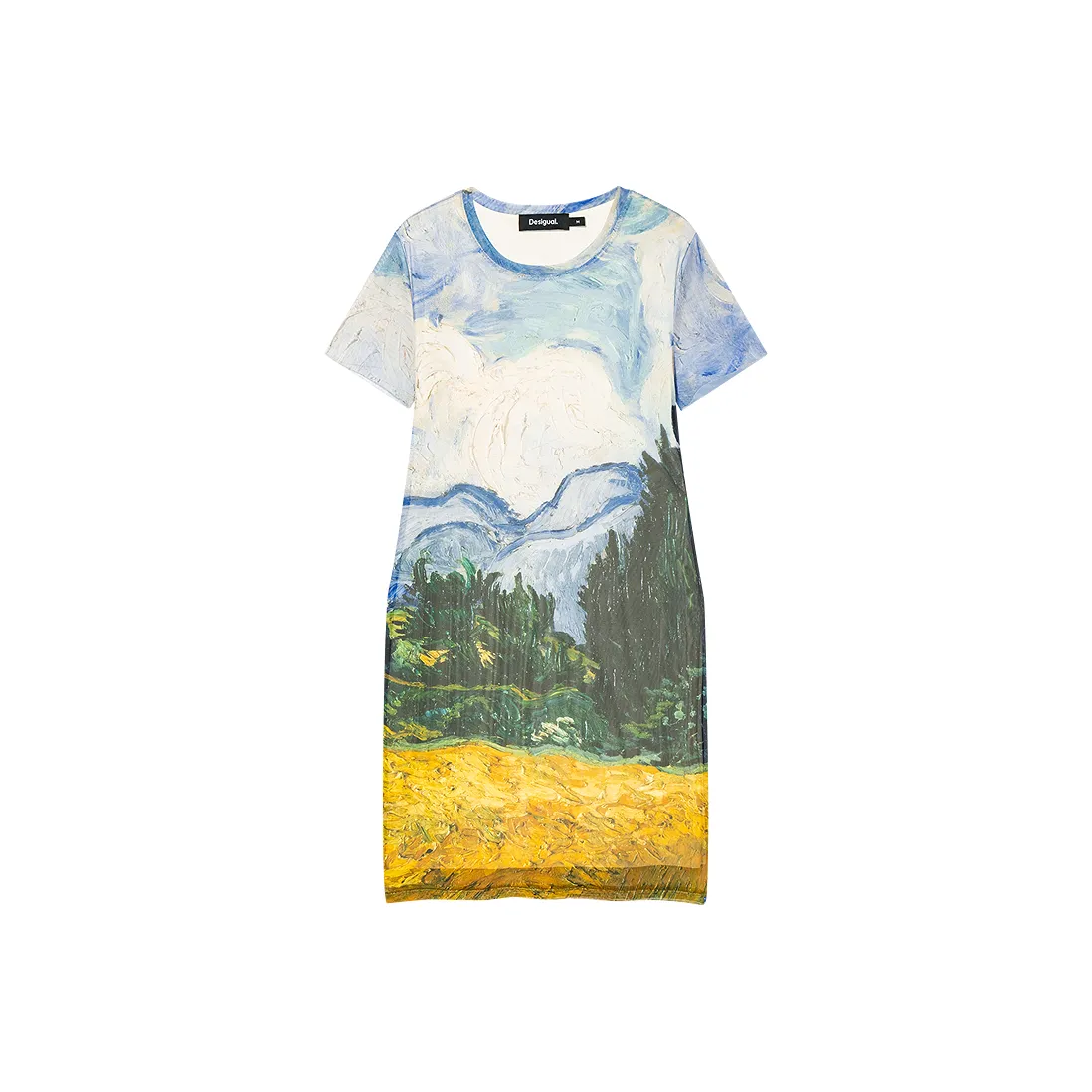 Desigual Короткое Платье с Короткими Рукавами Женское