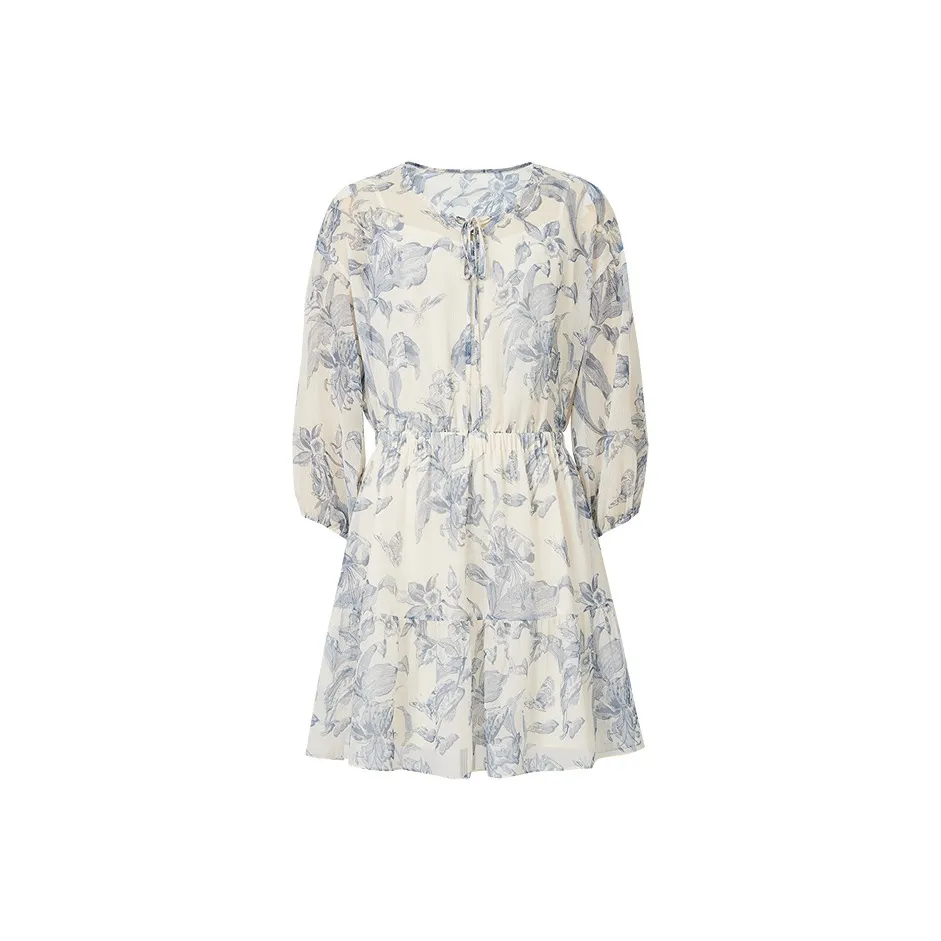 Hopeshow Длинное платье с длинными рукавами женское