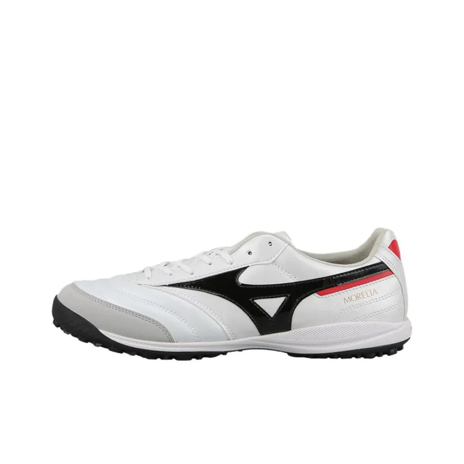 Mizuno MORELIA SALA TF Шипы Slip-resistant Футбольные бутсы Унисекс Белый Черный Красный