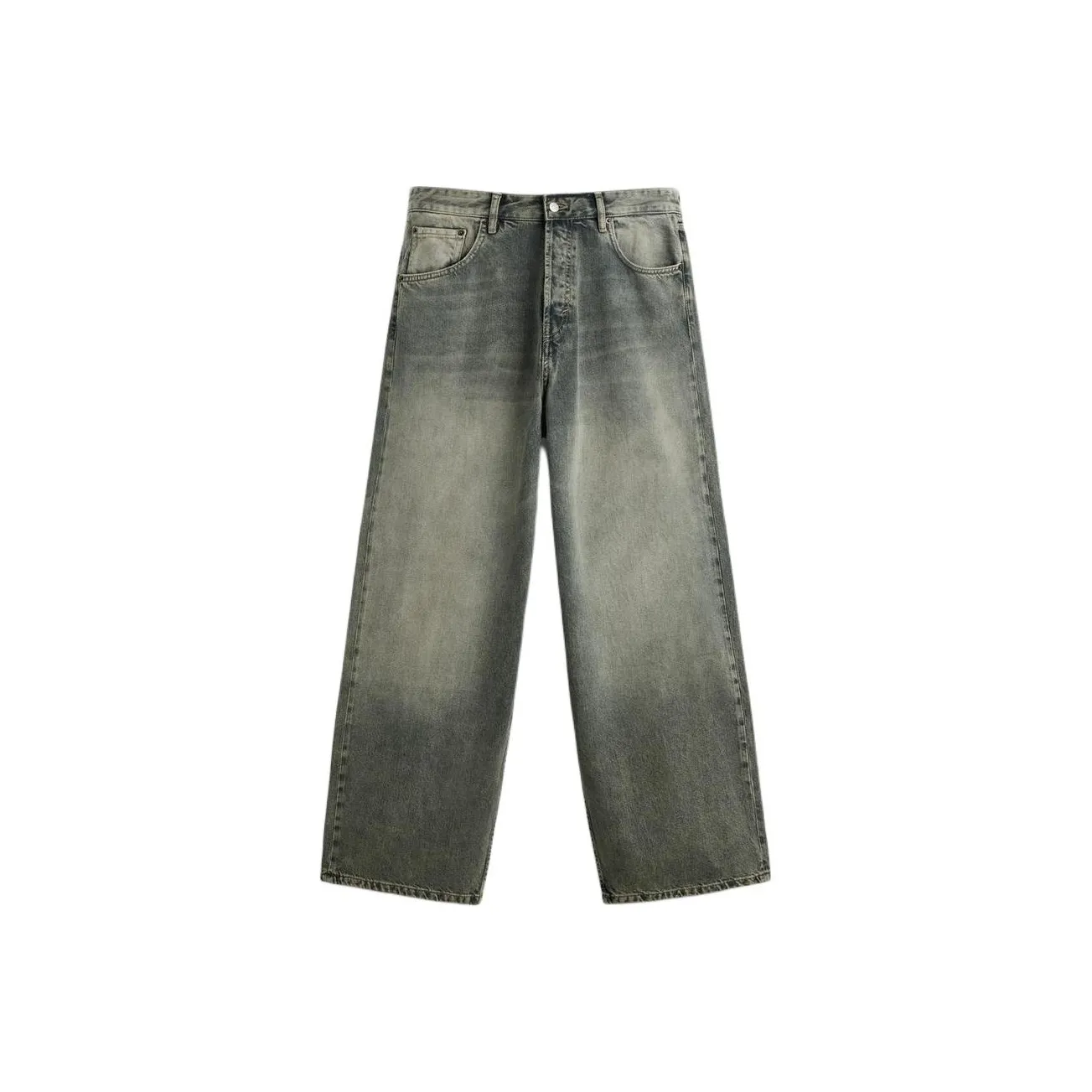 ZARA Blue Green Men's Jeans ZARA Синие Зеленые Мужские Джинсы