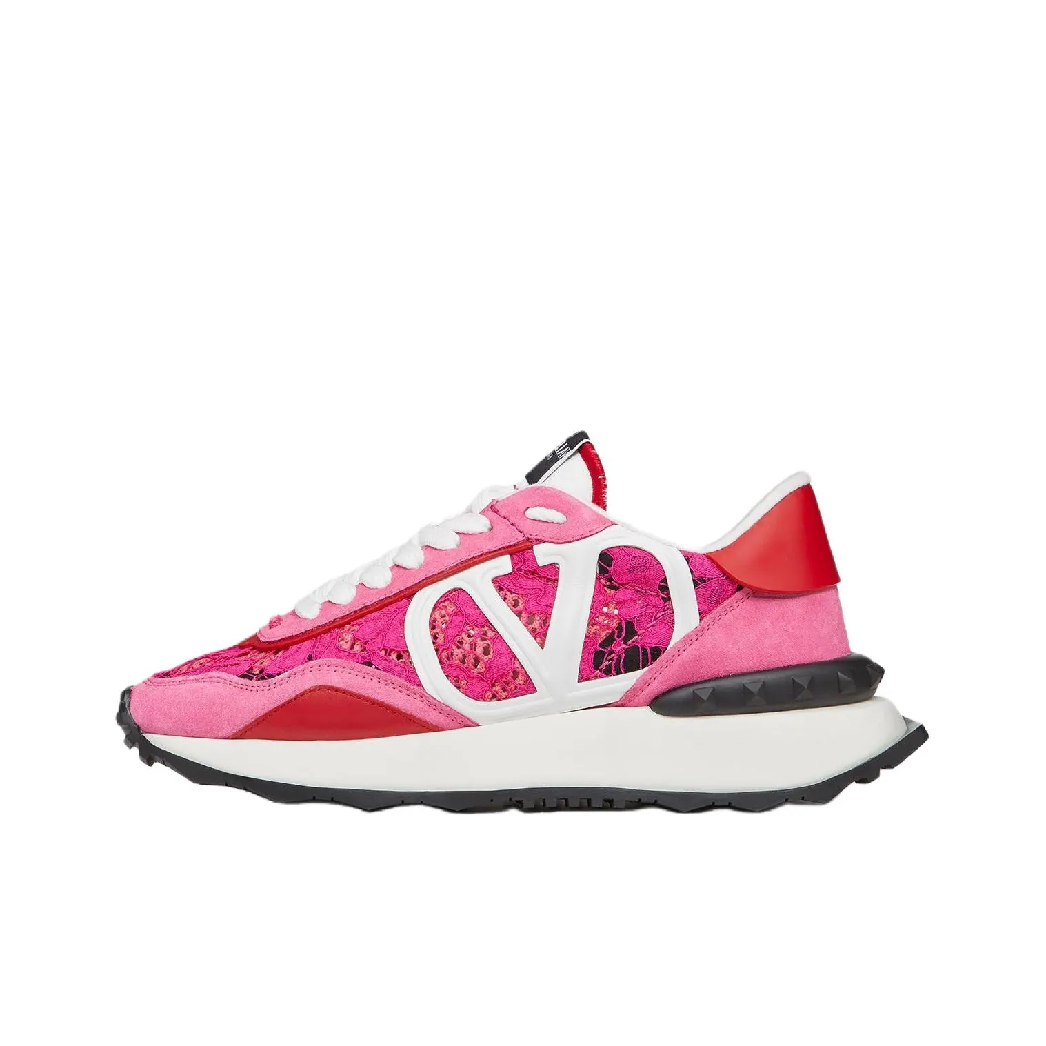 Valentino Garavani Lacerunner Lace Panelled Sneakers