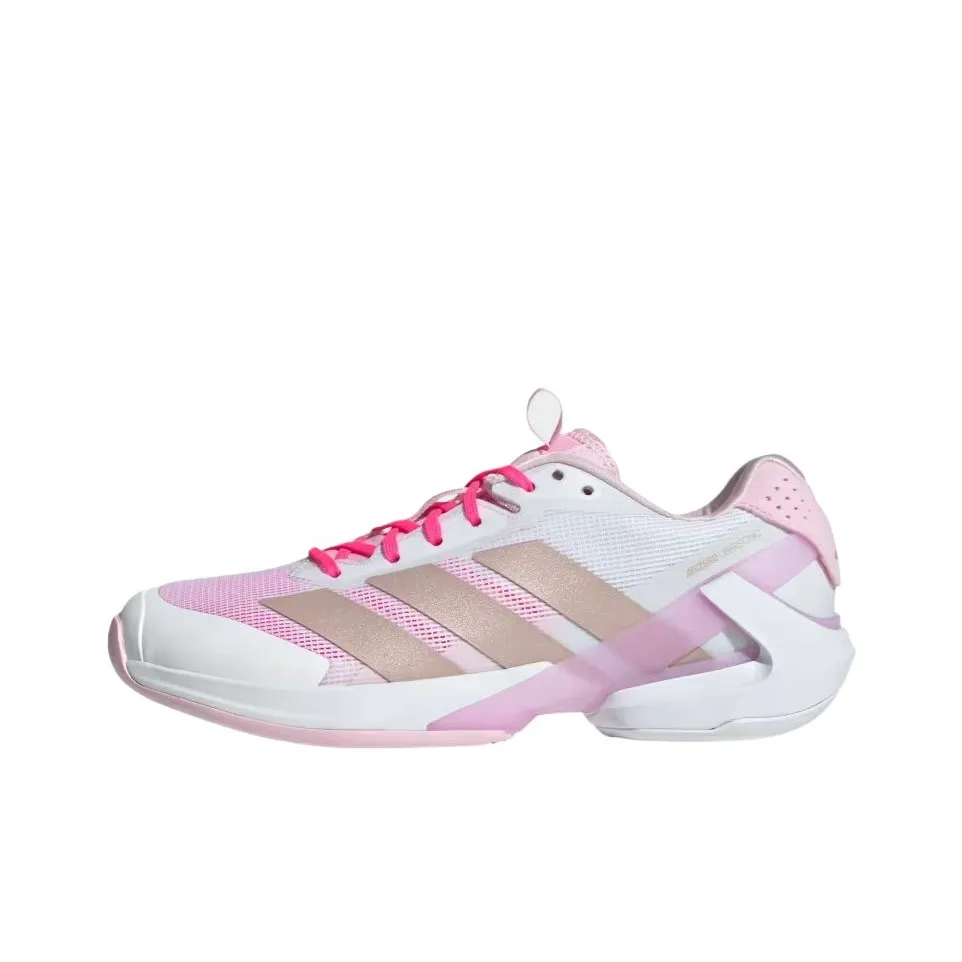 Adidas Adizero Ubersonic 5 Устойчивые к истиранию Низкие Кроссовки для тенниса Женские Розовые