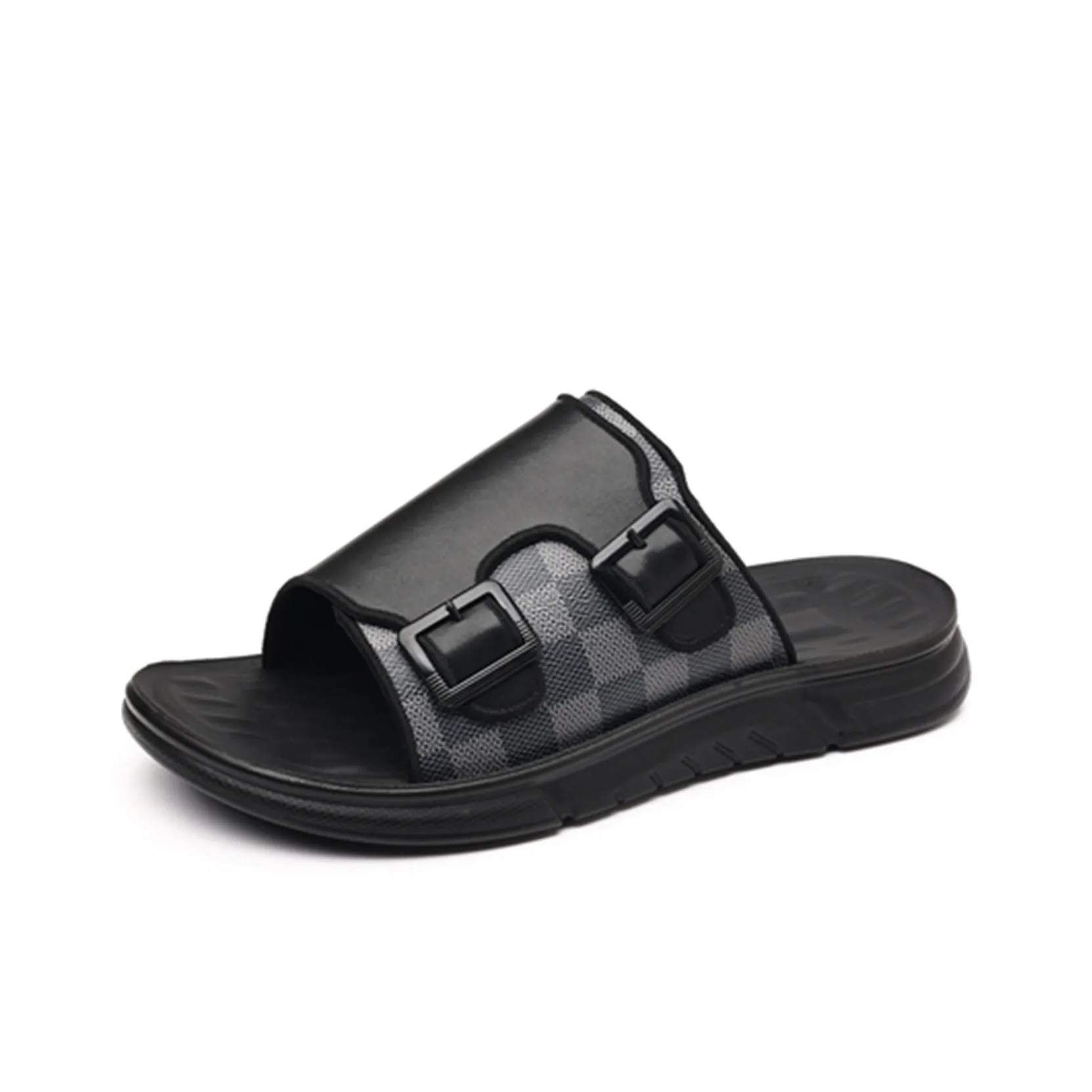 JIETEGONGYANG Тихий Аbrasion Resistant Слипоны Мужской Черный