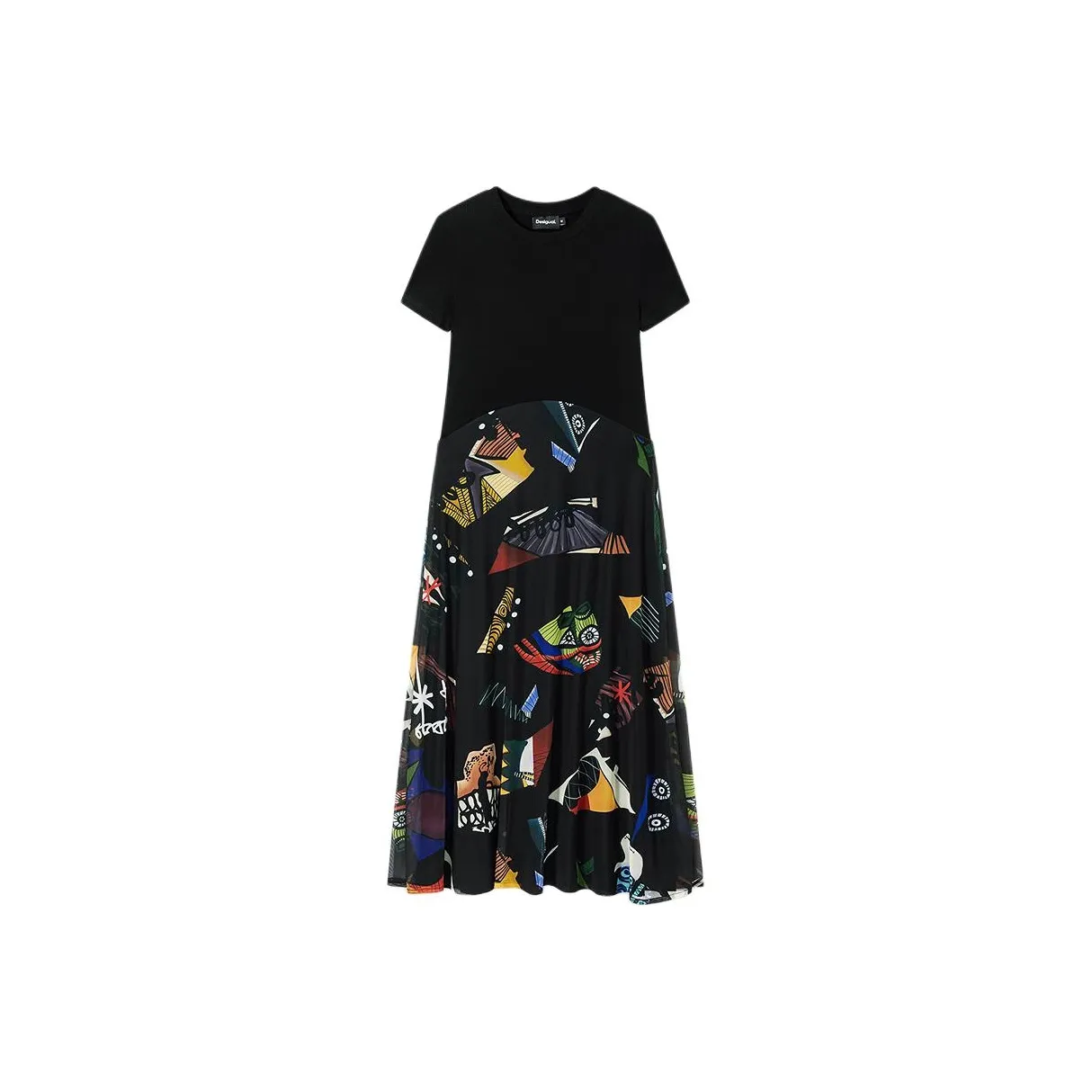 Desigual Короткое Платье с Короткими Рукавами Женское