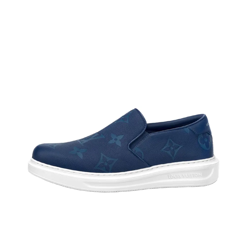 LOUIS VUITTON Beverly Hills Casual Shoes Men's Blue