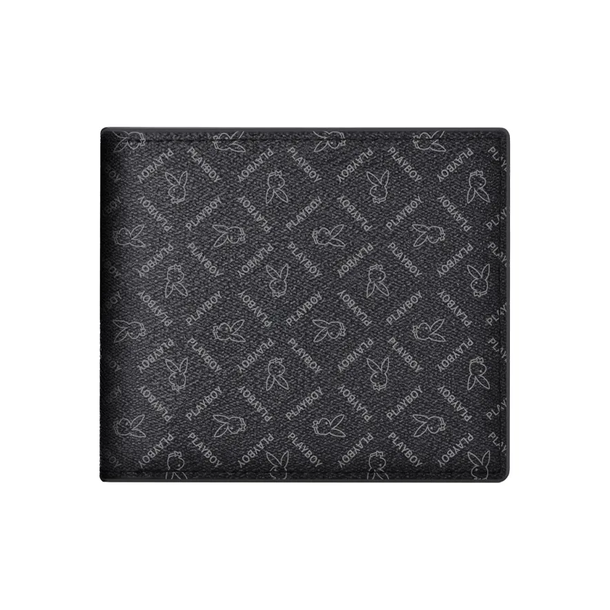 PLAYBOY Коллаборация ПВХ Кошелек Монетница Держатель для карт Мужской Черный