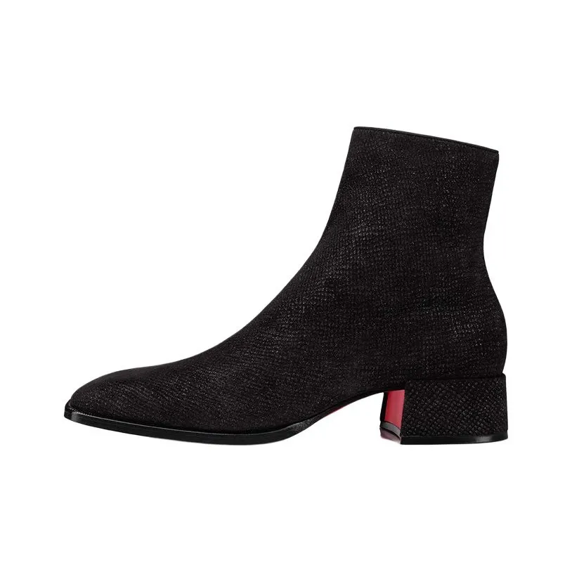 CL Christian Louboutin Fever Ankle Boots Men's Black